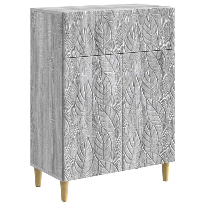 vidaXL - Dressoir - Grijs - Sonoma - 66 - x - 34,5 - x - 90 - cm - Bewerkt - hout