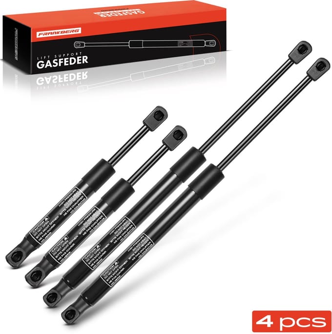 Frankberg 4x Gasveer Motorkap Achterruit voor Porsche Cayenne 955