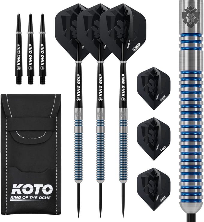KOTO - Sting Blue Electro - 90% Darts - 24G - Blauw - Stevige Ringgrip