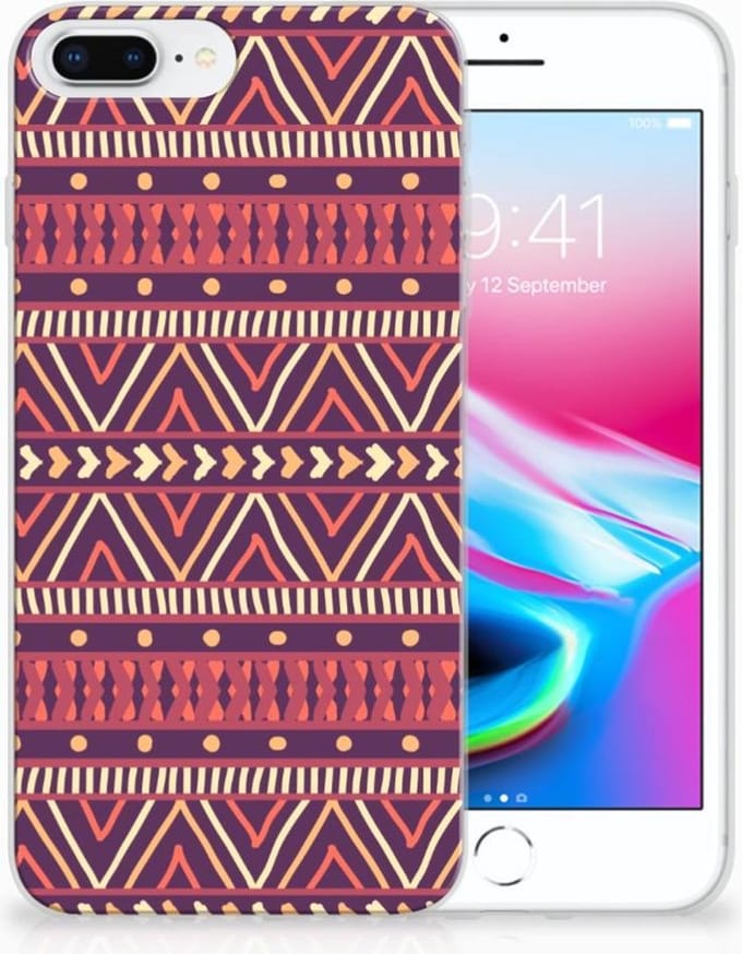 Apple iPhone 7 Plus | 8 Plus TPU bumper Aztec Paars