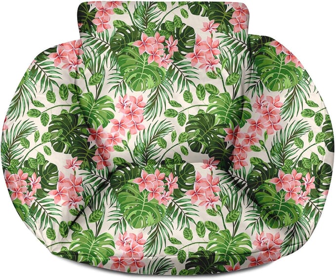FEROCITY - Schommelkussen - Polyrotan schommelhoes - Voor een hangende tuincocon - Standaardmaat - Polyester - Palm Hel