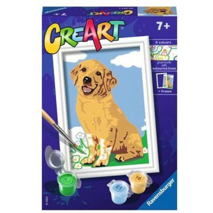 Ravensburger CreArt Friendly Retriever - Schilderen op nummer voor kinderen