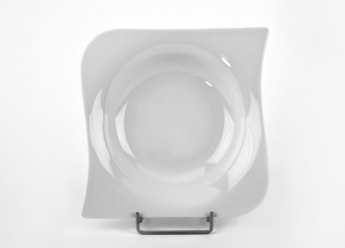 Diep Bord Opera 22 cm Wit Porselein - Vaatwasmachine- en magnetronbestendig