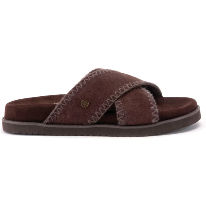 Warmbat Dysart Suede Dames Sandalen - Choco