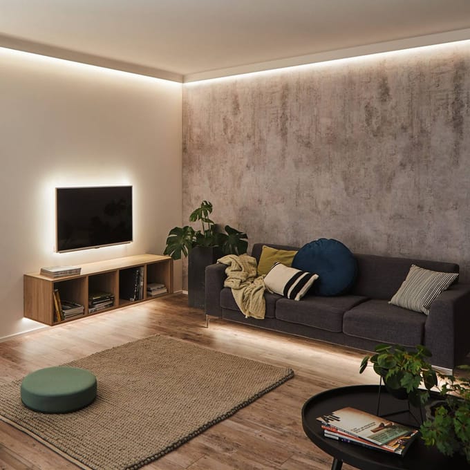 PAULMANN MaxLED 250 LED-strip warmwit 100 cm zilver ongecoat