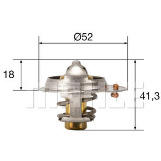 Thermostaat, koelvloeistof MAHLE TX 85 82