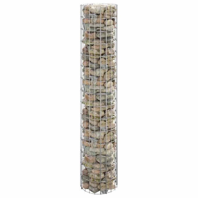 vidaXL - Gabion - paal - rond - Ø30x150 - cm - gegalvaniseerd - staal