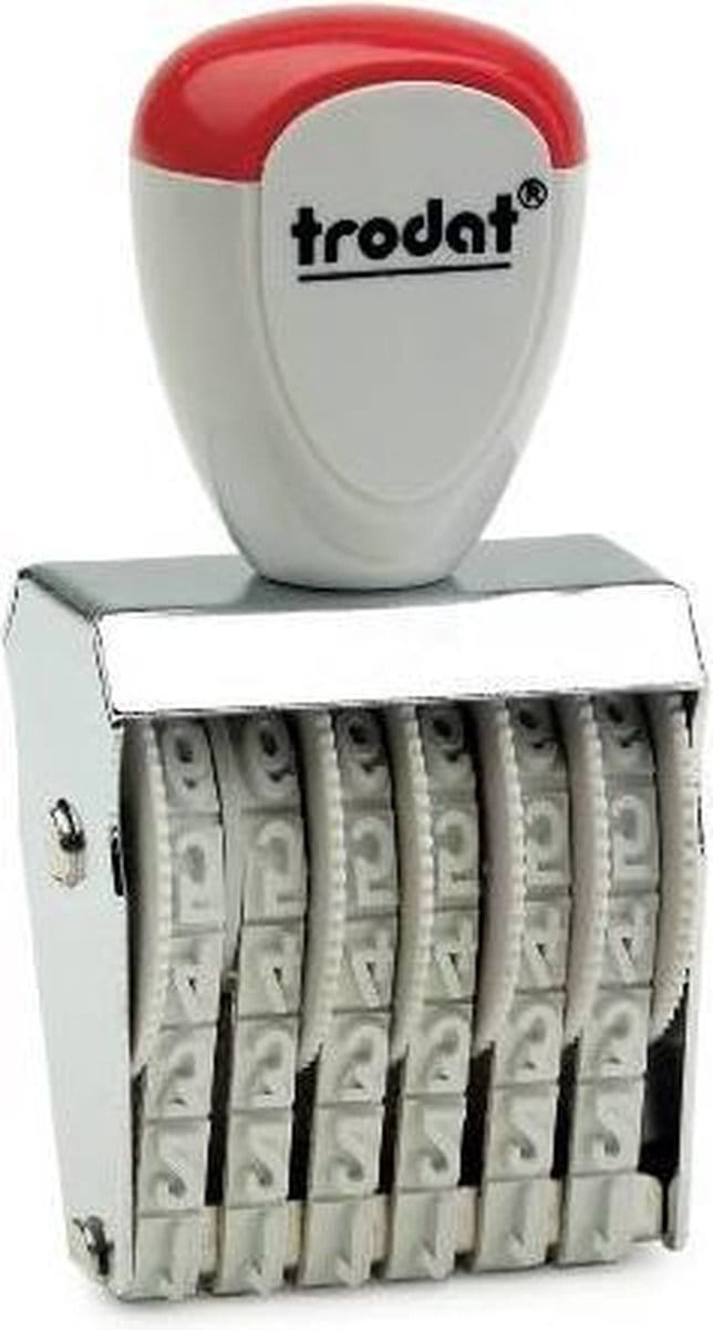 Trodat 1546 Cijferstempel | 6 banden | 25x4mm
