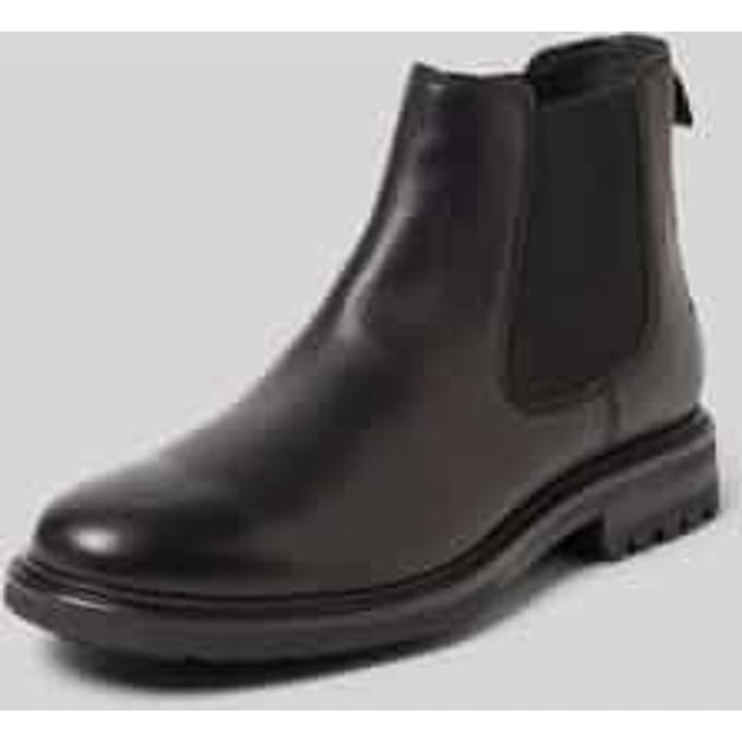 Chelsea boots van runderleer met elastische inzet, model 'RONY'