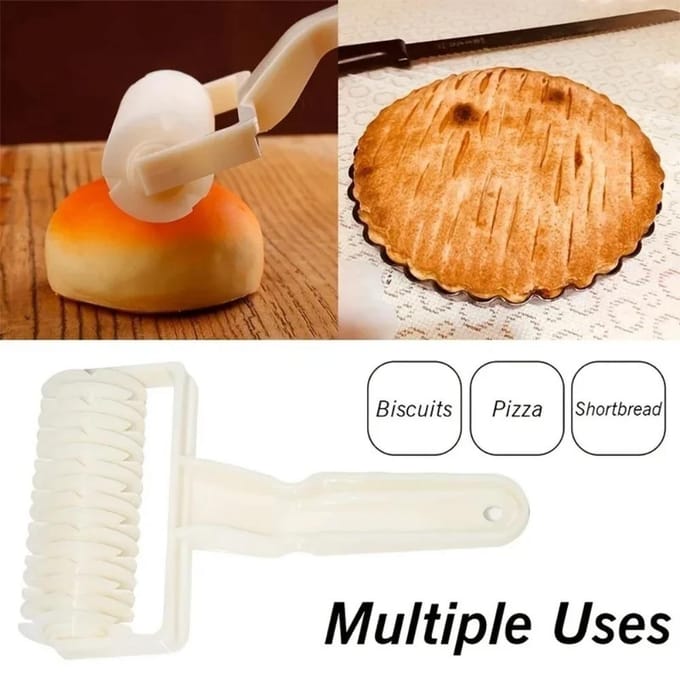 Coupe-pâte à treillis, Rouleau coupe-pâte à tarte, Outils de cuisine à domicile, Outils de pâtisserie one size beige