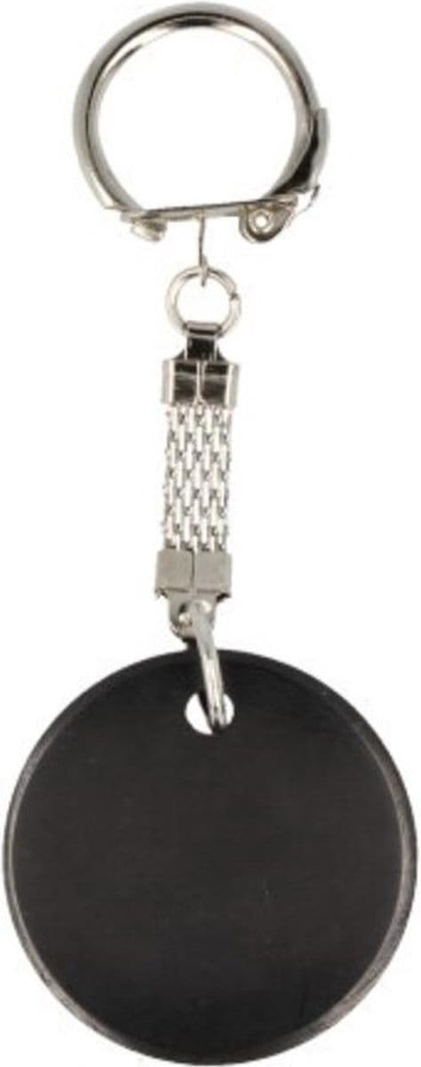 Shungit Sleutelhanger (Rond)