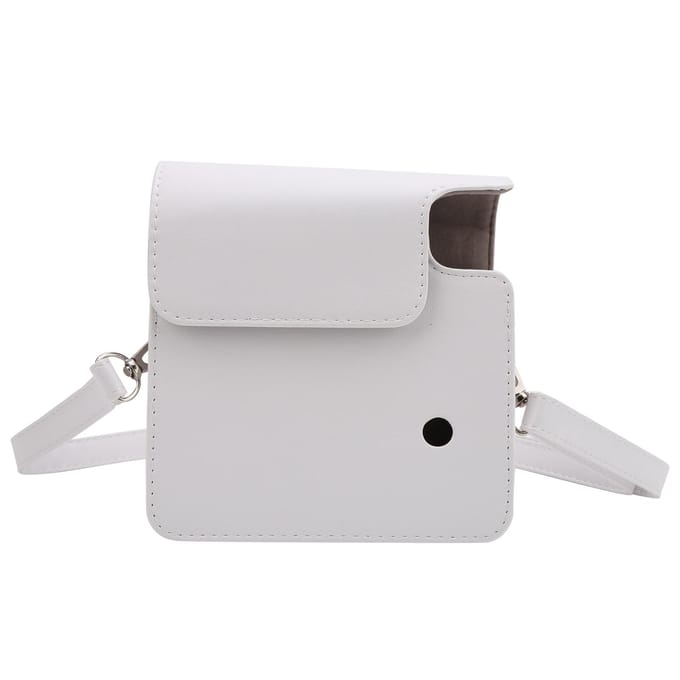 Camera Beschermhoes PU Leer Schouder Camera Tas Geschikt voor Instax SQUARE SQ1 wit