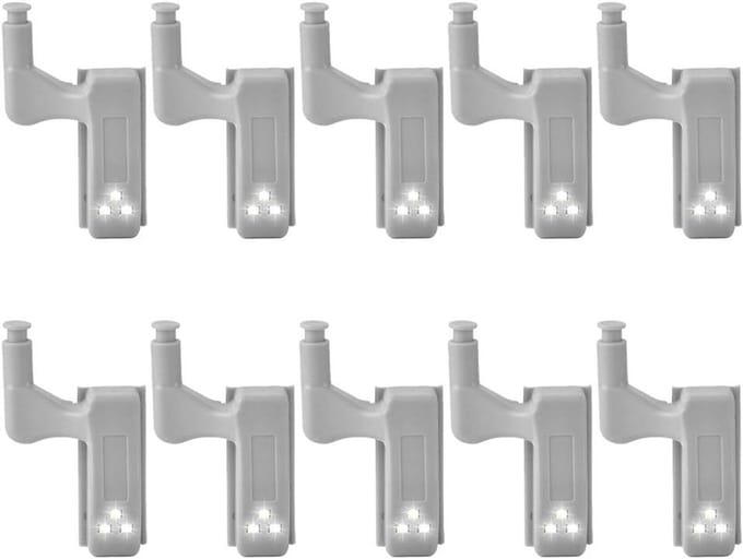 Set van 10 Draadloze LED Kastlampjes met Bewegingssensor voor Keuken en Kledingkast