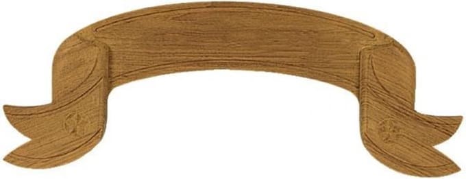 ARC Marine teakhouten gebogen Naambord 92 cm