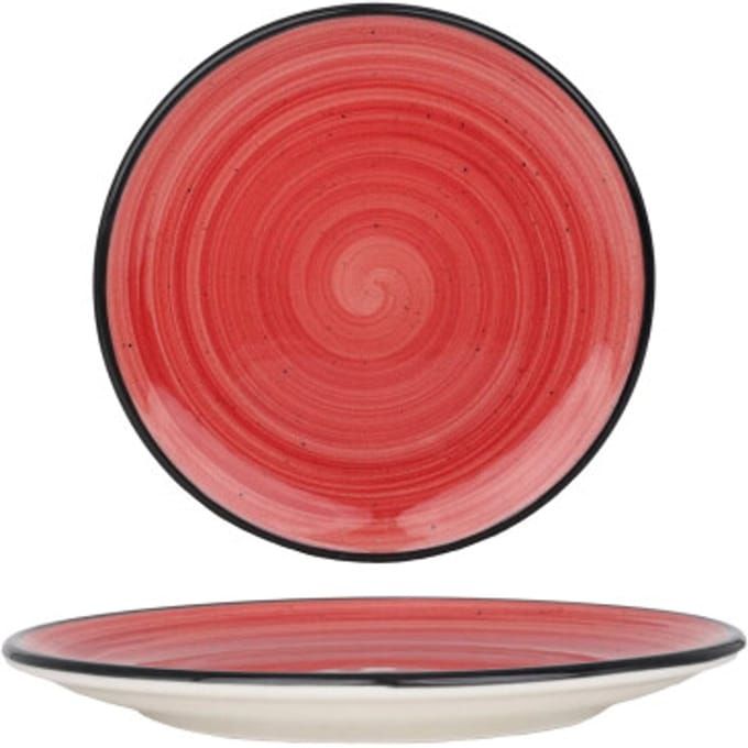 Bonna Dessertbord - Aura Passion - Porselein - 19 cm - set van 6