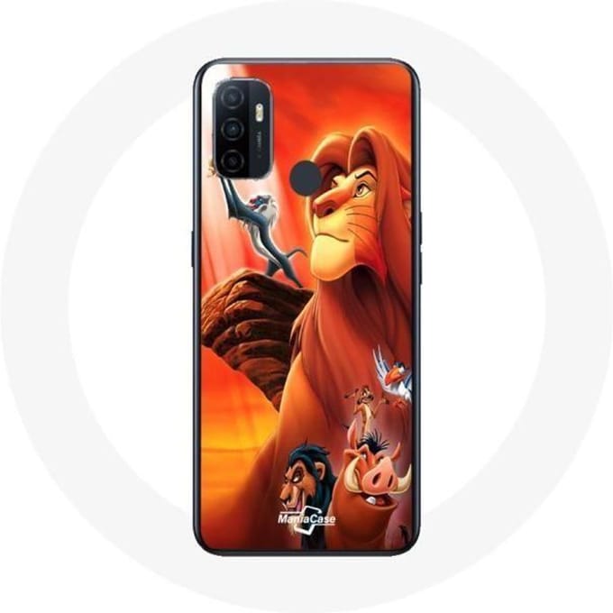 Oppo A53 hoesje De Lion King Simba en Mufasa