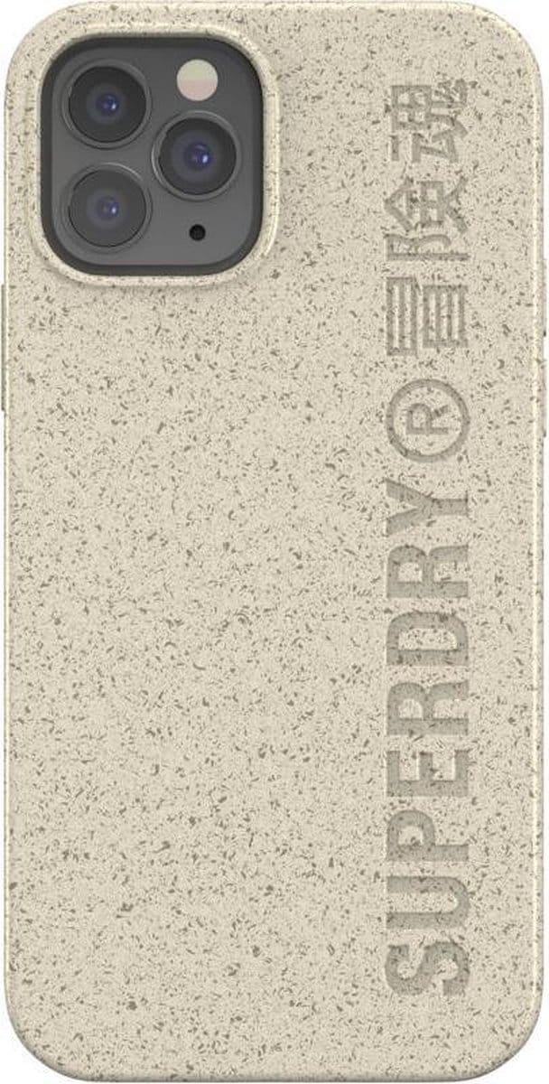 Superdry - iPhone 12 Hoesje - Back Case Biodegradable Wit