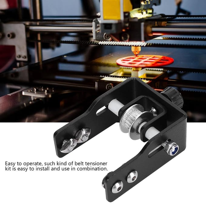 Y-as Riemspanner Kit Anodiserend Oppervlak Verstelbare Vrijheid 3D Printer Accessoires gray