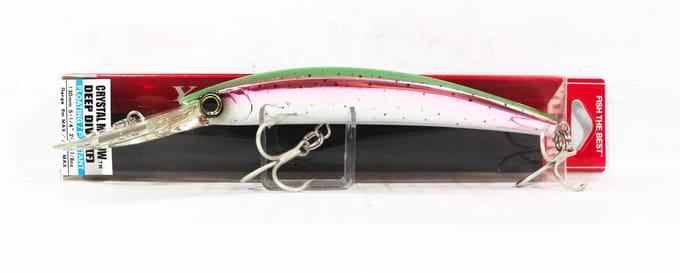 Yo Zuri Crystal Minnow DD 130 mm Drijvend Aas R1136-HNM (1329) black