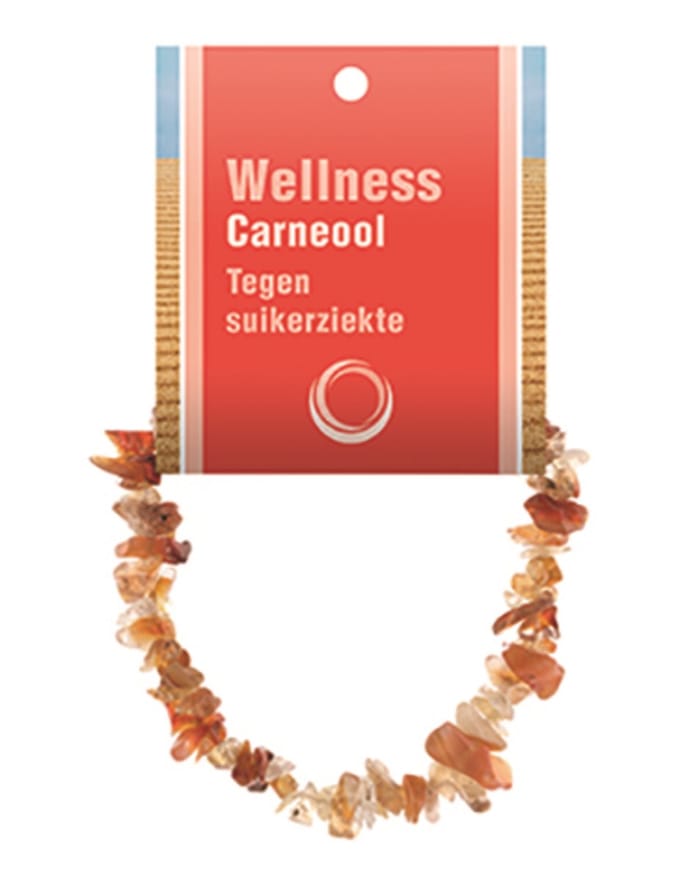 Carneool splitarmband + kaart