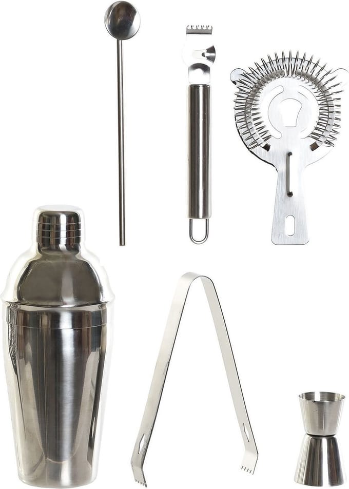 ITEM Cocktailshaker - set 6-delig - RVS - 550 ml - vaatwasserbestendig