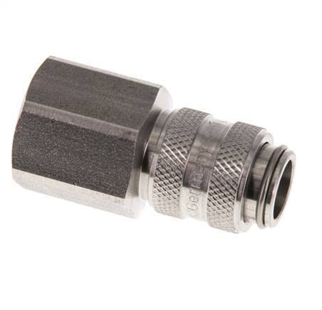 RVS DN 5 Luchtkoppeling Snelkoppeling G 3/8 inch Binnendraad - CLS5-F-S-038
