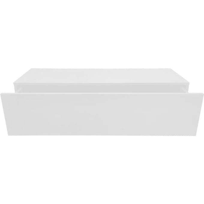 Zwevend halkastje - hangende dressoir kast - met lade - 100 cm breed - wit