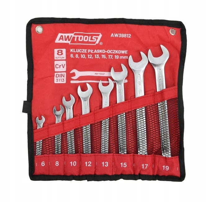 Awtools - Klusgereedschap Set - 6mm tot 19mm - 8 Stuks - Chroom-Vanadiumstaal