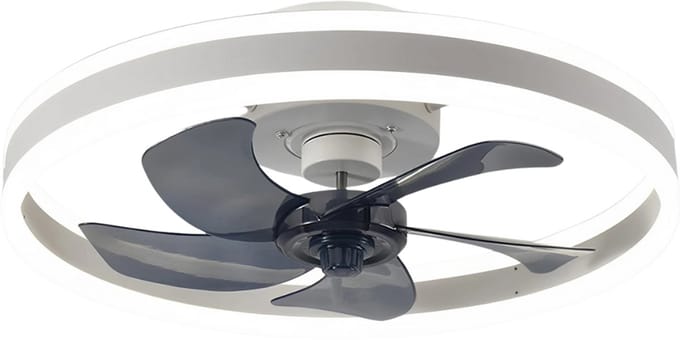 Nivard Plafondventilator - Met Verlichting - Plafond Ventilator - Met Lamp - Plafonniere Met Ventilator - Met Licht - Wit