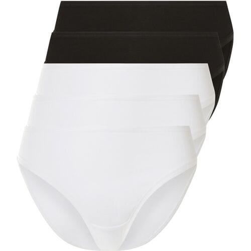 esmara Dames slips 5 stuks (Zwart/wit, S (36/38))