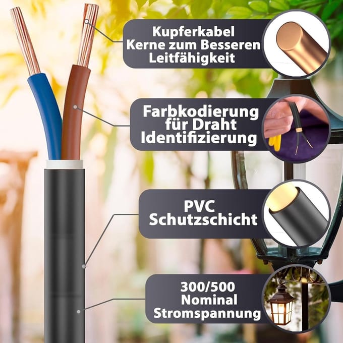 Flexibele Energiekabel rubberen slang 10 meter H05RN-F diverse diktes bouwplaats