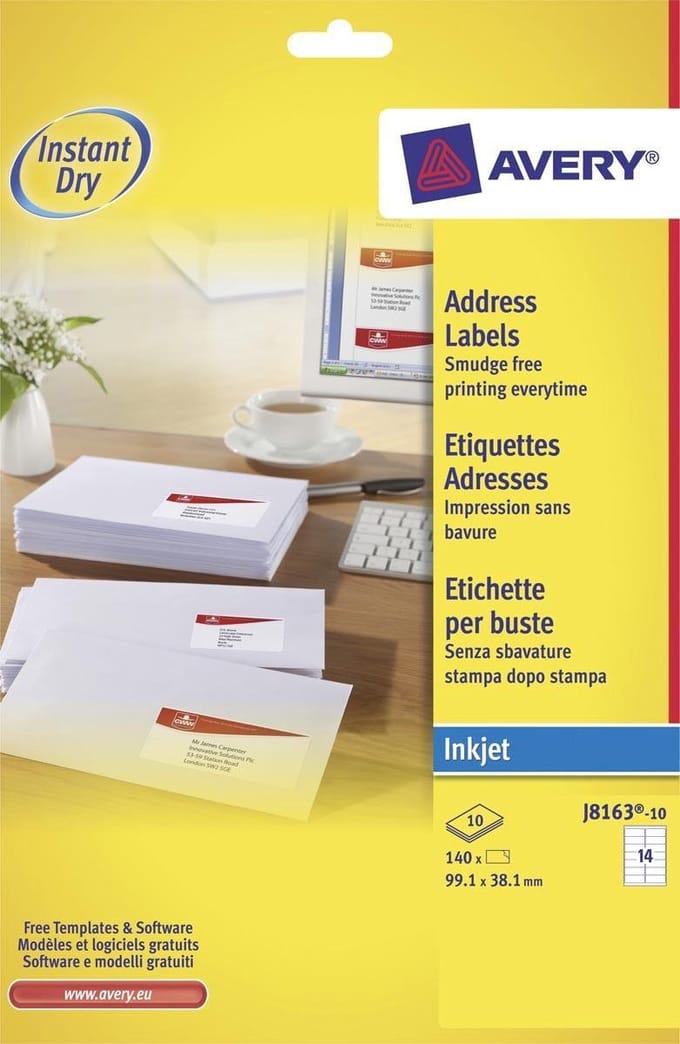Adresetiketten