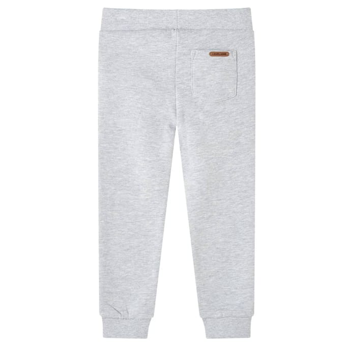 vidaXL Kinderjoggingbroek 104 gemêleerd grijs