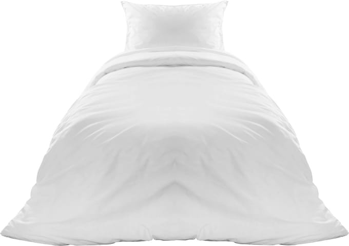 Homéé hotel dekbedovertrekset 20A eenpersoons 140x200/220 cm 100% Katoen 140g. m2 wit