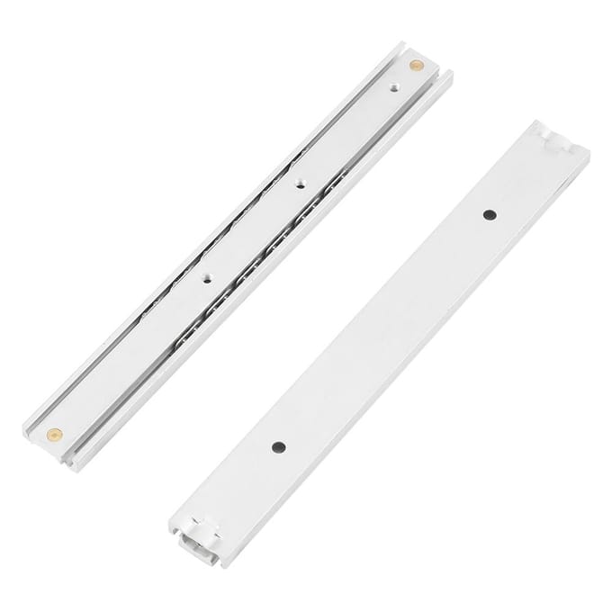 2 stuks/set Mini Aluminiumlegering Duurzame Gladde Glijbaan voor Lade Kast(140mm)