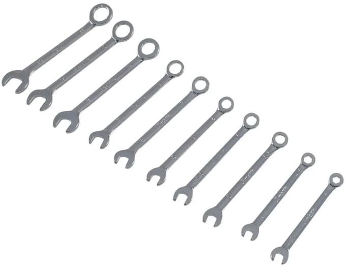 Pro'sKit Ring- en steeksleutelset 4-11 mm, 10-delig, HW-609B