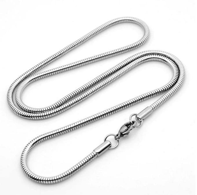 Ronde Slangenketting - Ketting Staal - 3mm/45cm