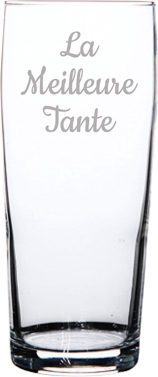 Bierfluitje gegraveerd - 19cl - La Meilleure Tante
