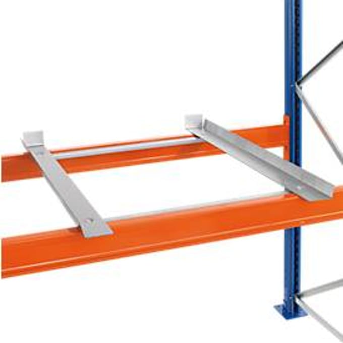 Schulte Lagertechnik Containersteunset voor palletstelling, B 800 x D 1100 mm, voor staanderdiepte 50 mm, verzinkt