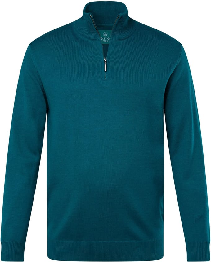 Boston Park - Heren - Troyer breisel - Oceaanblauw - Maat 68+