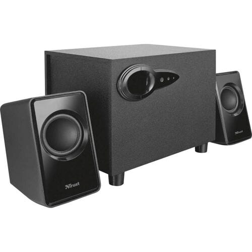 Trust Arys 2.1 PC Luidsprekerset met Subwoofer - 2.0 Luidsprekers – USB Luidsprekers – Luidsprekers met USB – 14 W RMS – Zwart