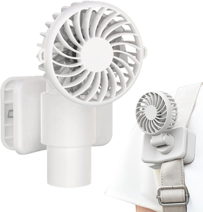 VHV - Campingventilator - campingventilator met lamp - USB oplaadbaar, met klem - voor camping, tent, caravan