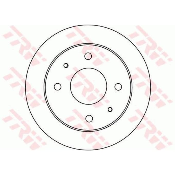 Remschijf TRW DF4132 voorkant, compleet, 1 Stuk