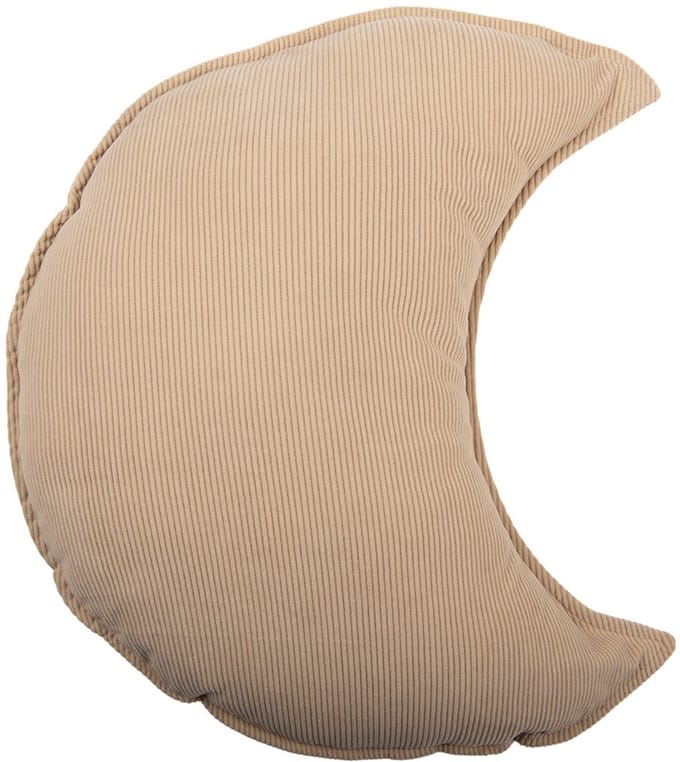 Clayre & Eef Sierkussen Maan 45x5x40 cm Beige Polyester