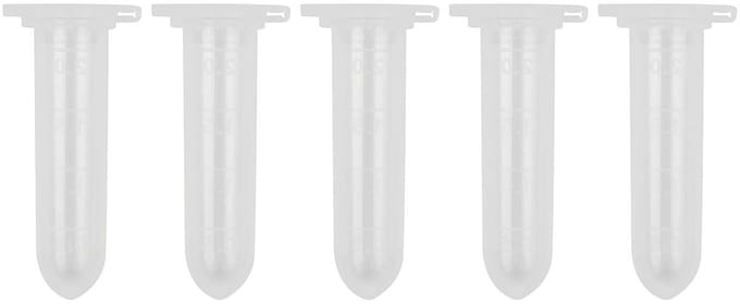 100 x 3ml ronde bodem plastic EP tubes voor laboratorium, monsters en opslagcontainers