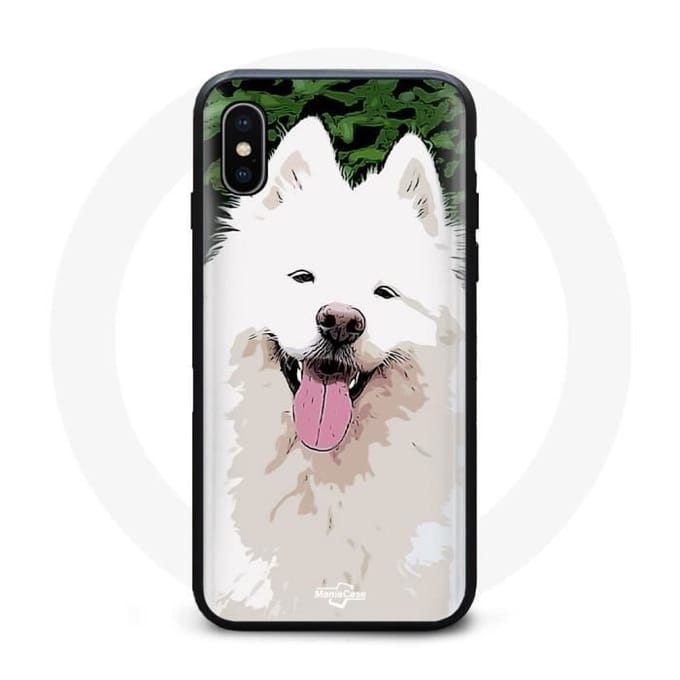 Coque Iphone XS Max Chien Samoyède