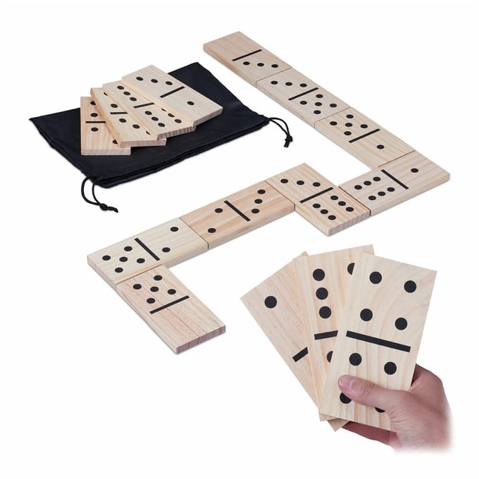 Domino spel XXL - voor buiten - hout