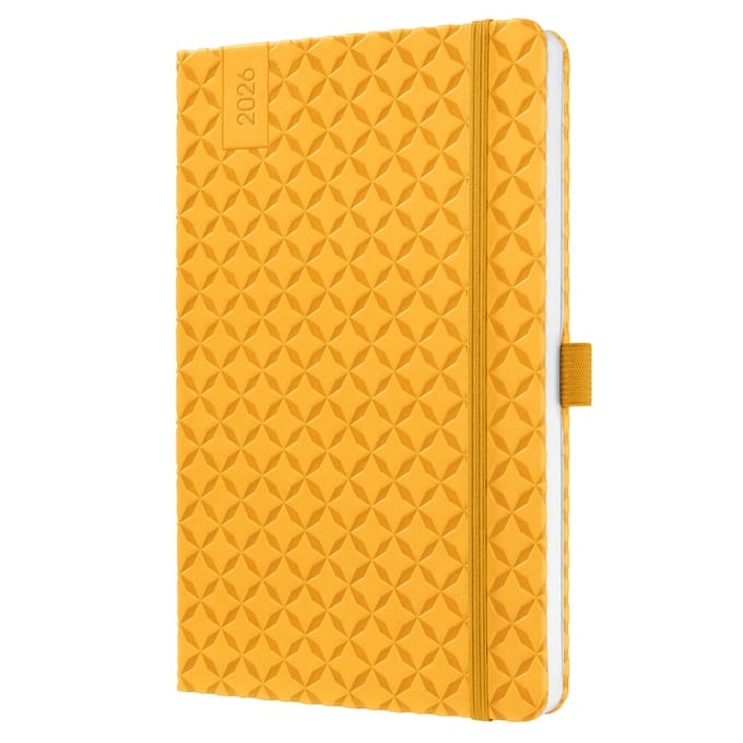 Sigel weekagenda Flair 2026 formaat A5 Mango Yellow hardcover