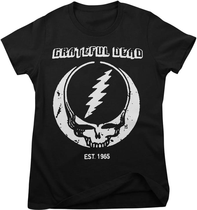 Grateful Dead T-shirt Est 1965 Girly Tee WMX-5-GD003-H94-4