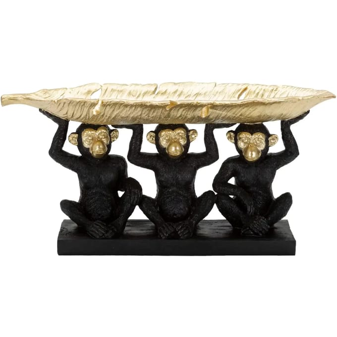Driehoekige aapjes statuette Mauro Ferretti